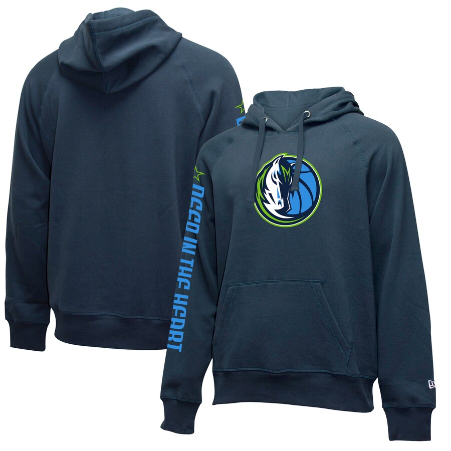 NBA Dallas Mavericks New Era 201920 City Edition Pullover Hoodie Navy->dallas mavericks->NBA Jersey